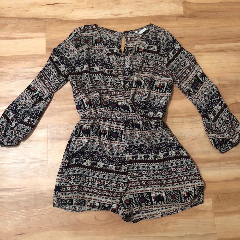 Tribal Print Romper